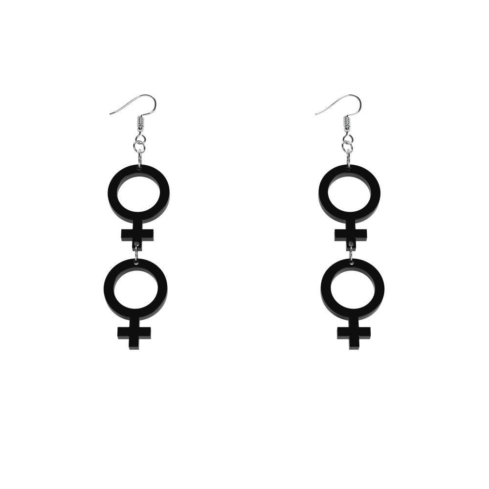 Pendientes Ella-Ella mini (símbolo de Venus)