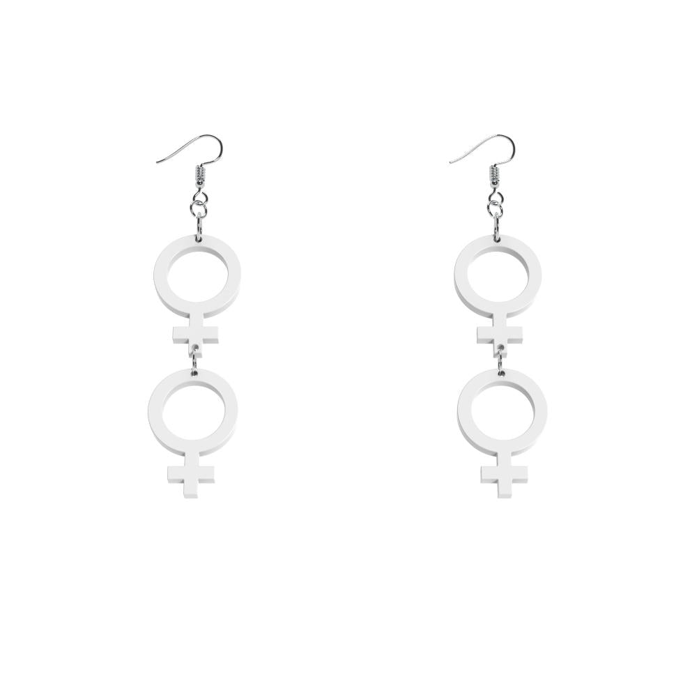 Pendientes Ella-Ella mini (símbolo de Venus)