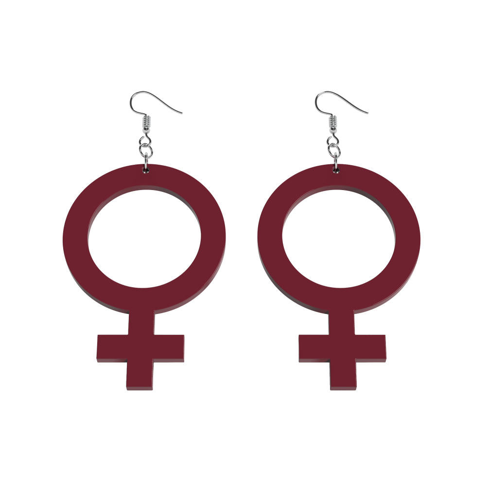 Earrings She (Woman Symbol)