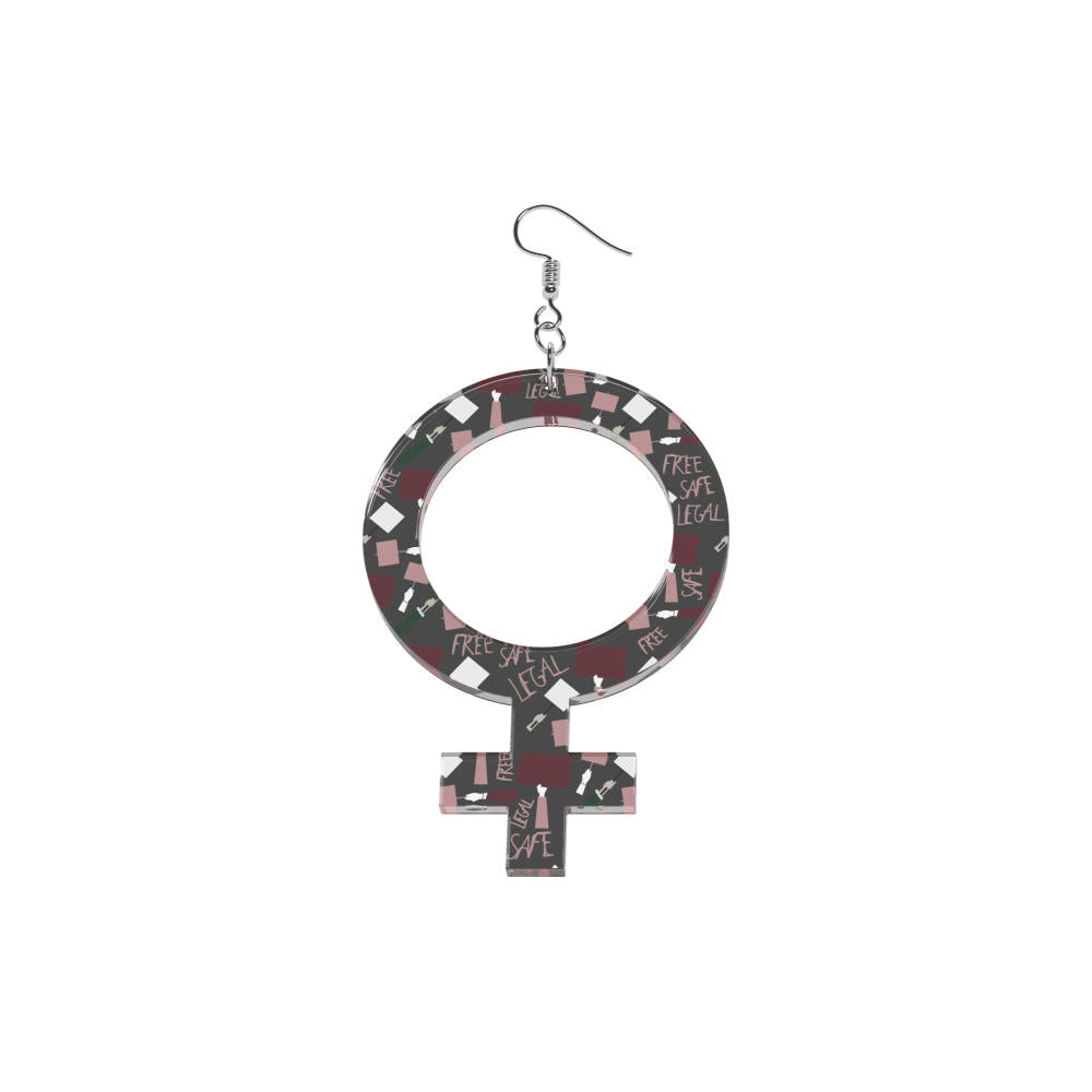 Earrings She (Woman Symbol)