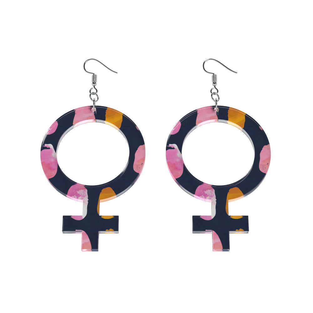 Earrings She (Woman Symbol)