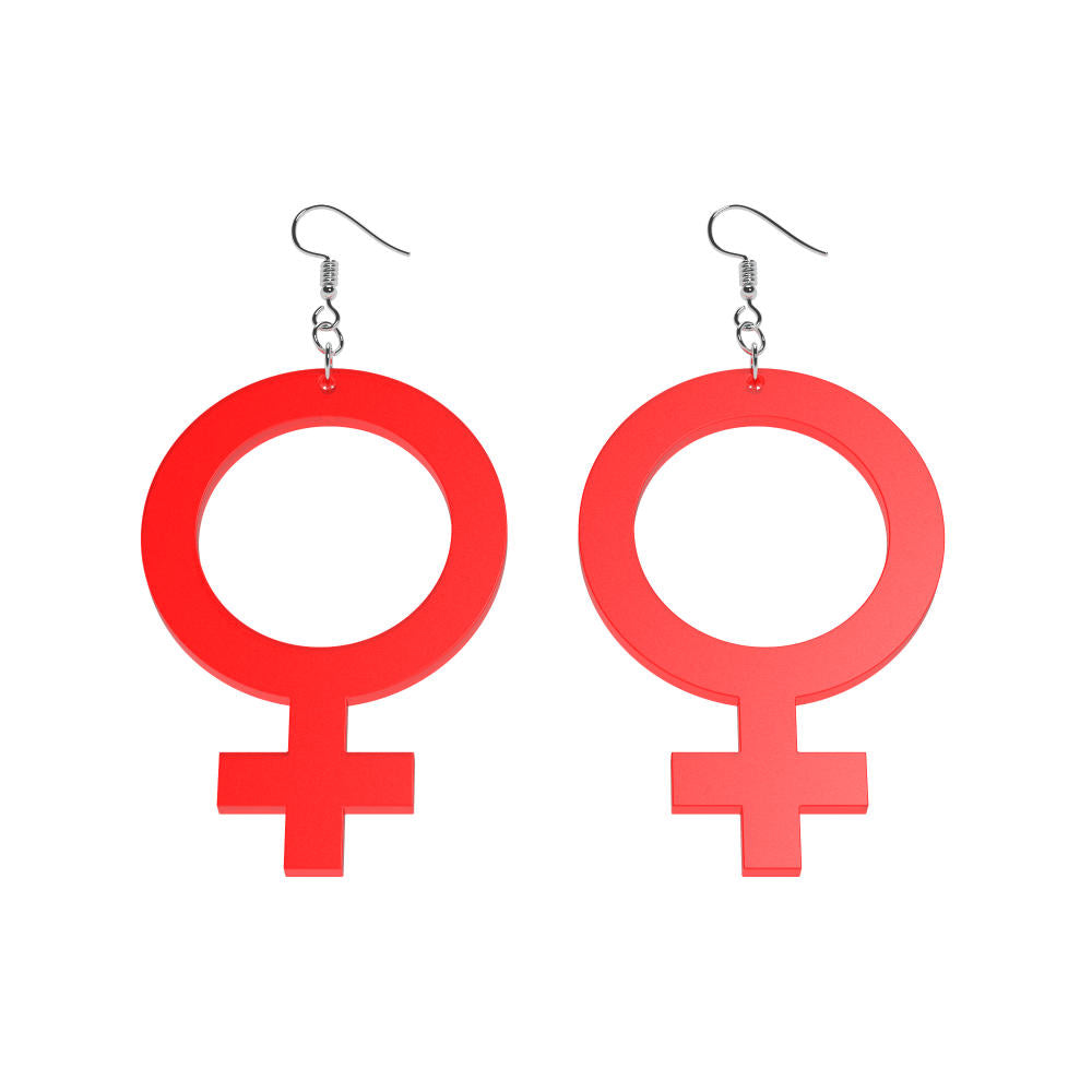 Earrings She (Woman Symbol)