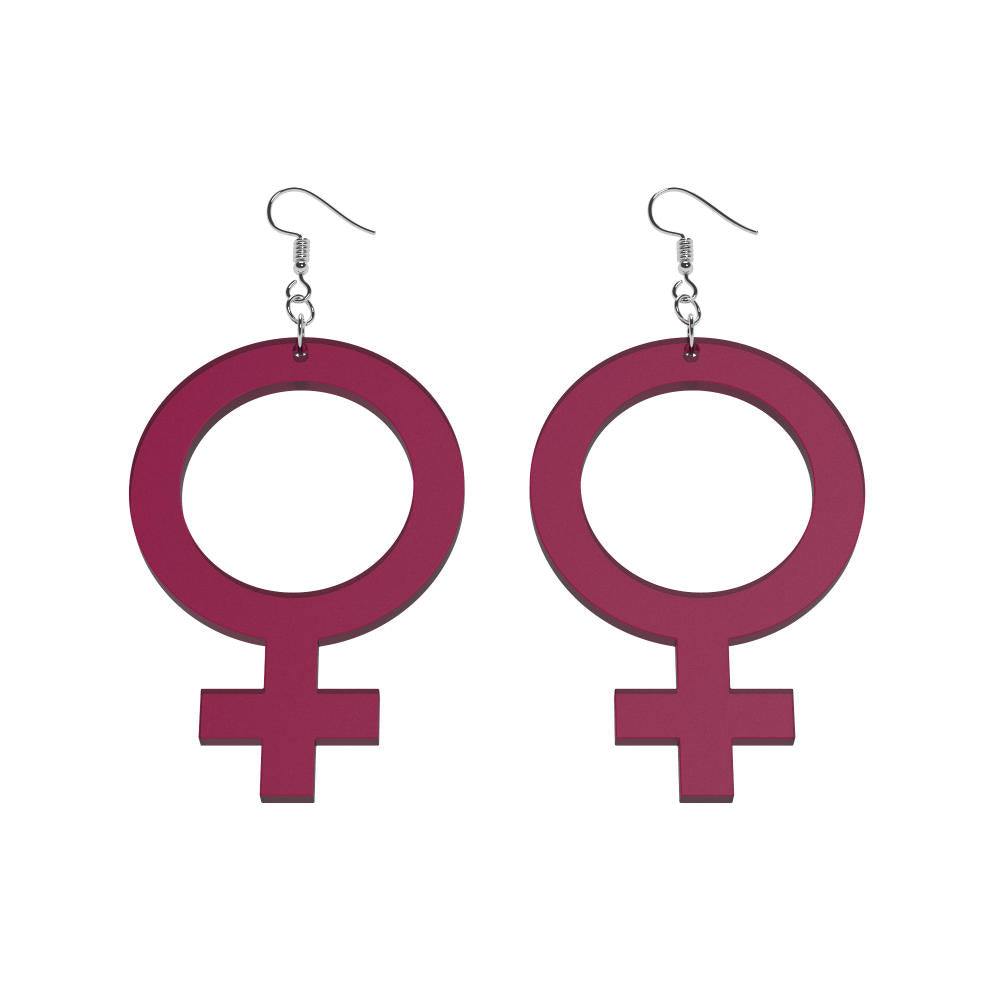 Earrings She (Woman Symbol)