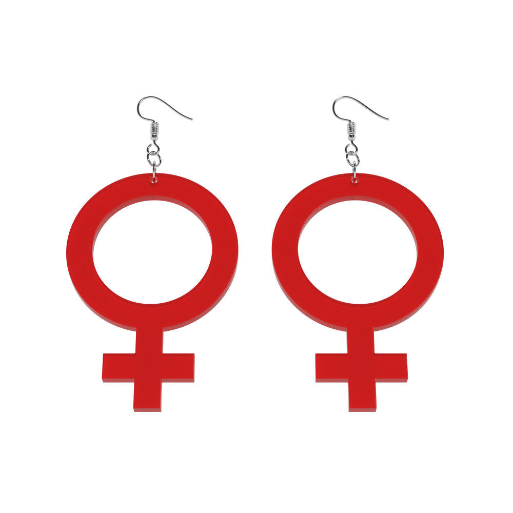 Earrings She (Woman Symbol)