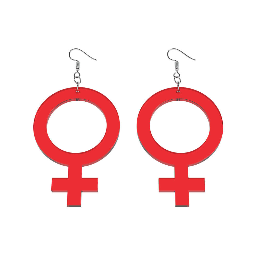 Earrings She (Woman Symbol)