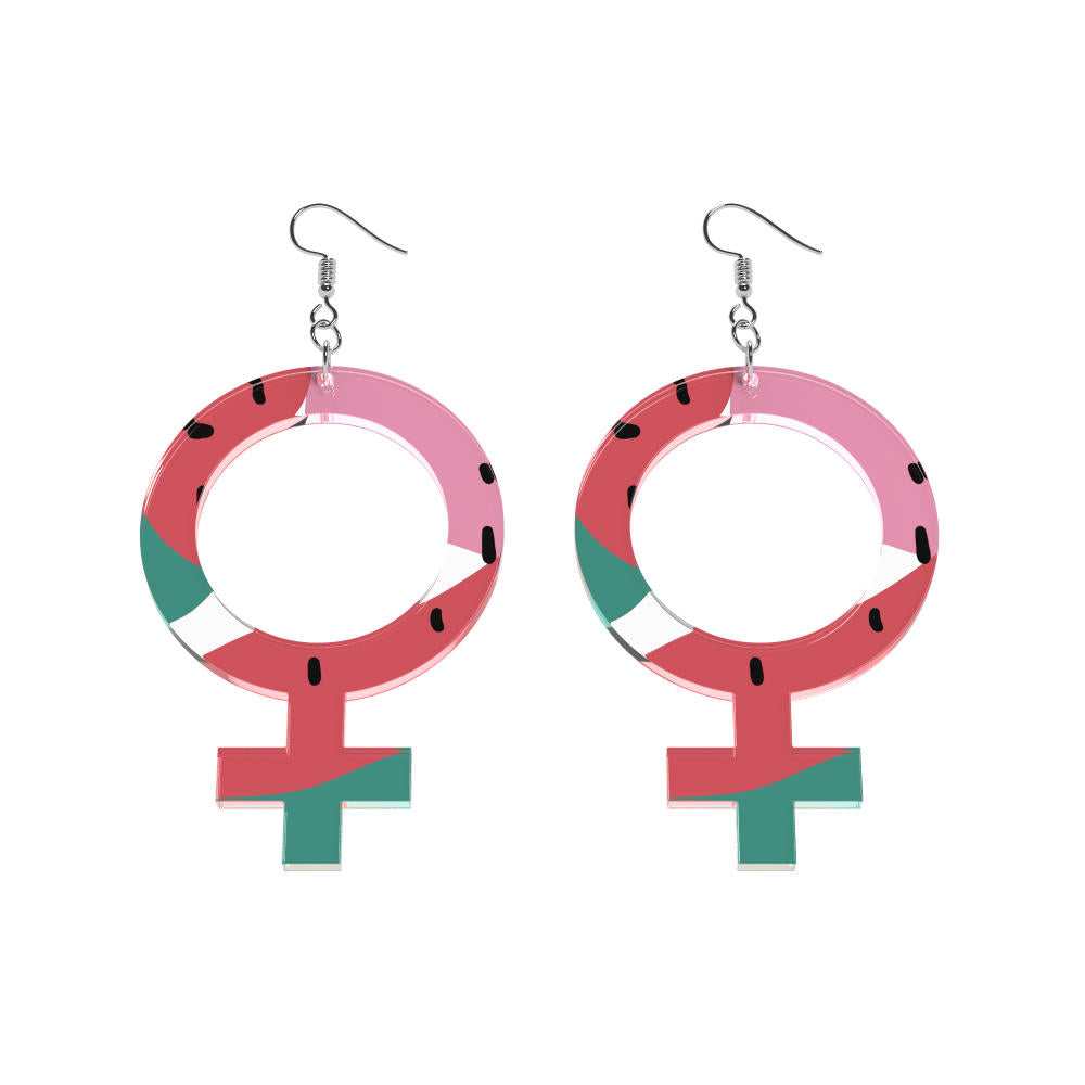 Earrings She (Woman Symbol)