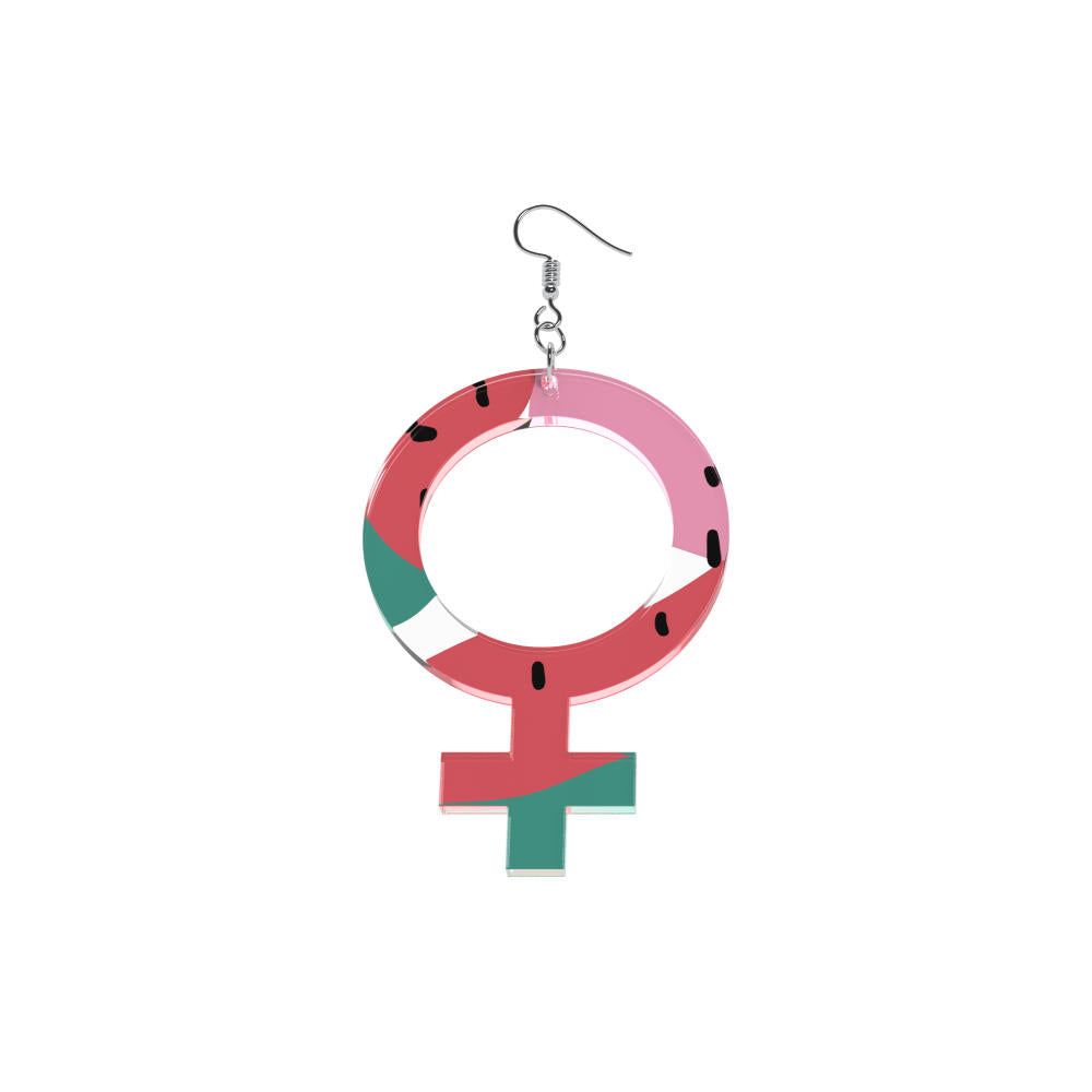 Earrings She (Woman Symbol)