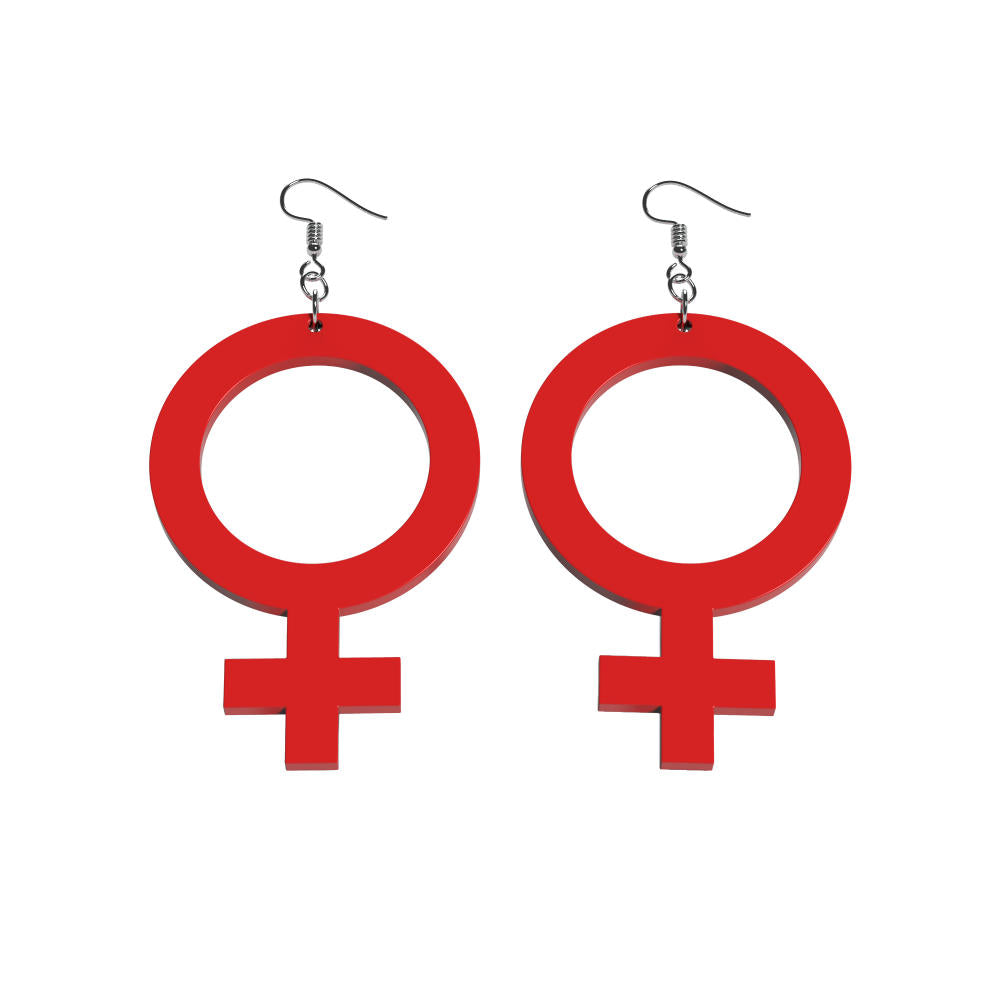 Earrings She (Woman Symbol)