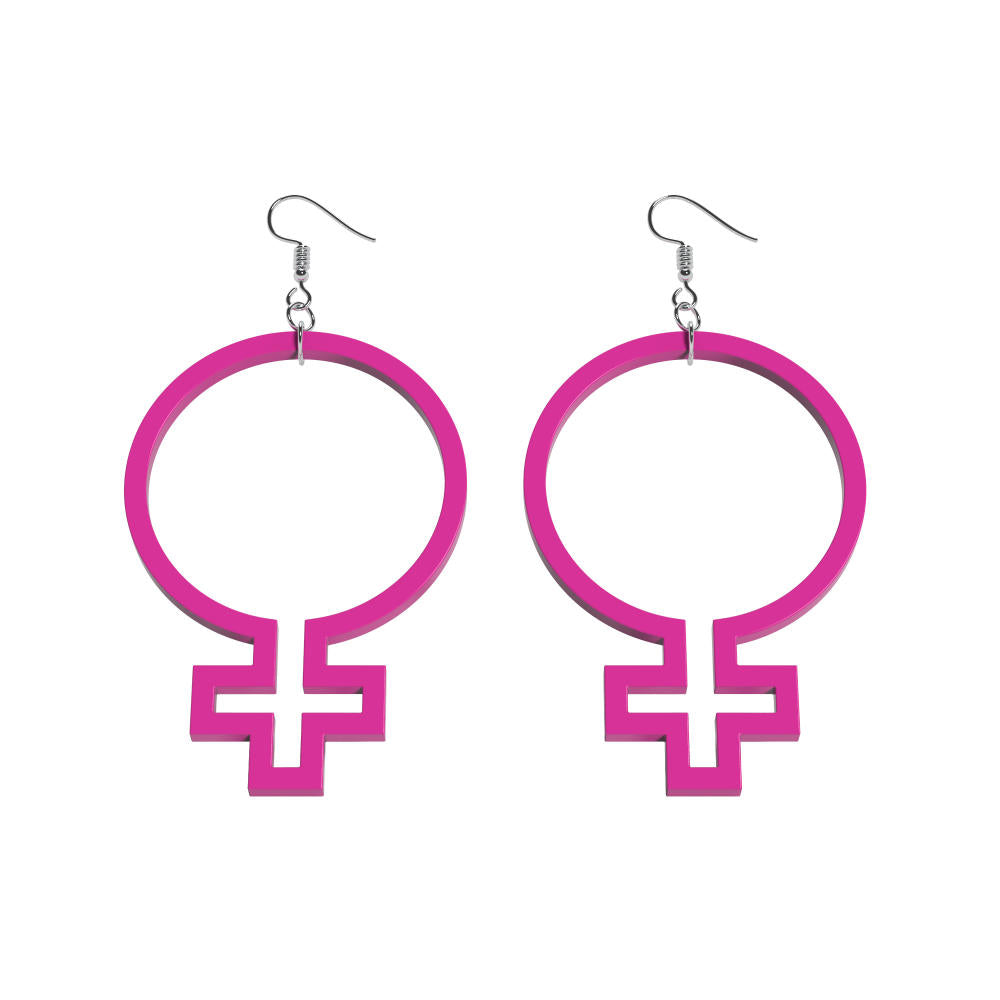 Pendientes contorno Hon (símbolo de Venus)