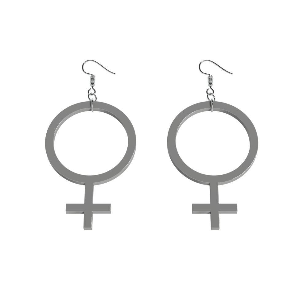 Pendientes Ella finos (símbolo de Venus)