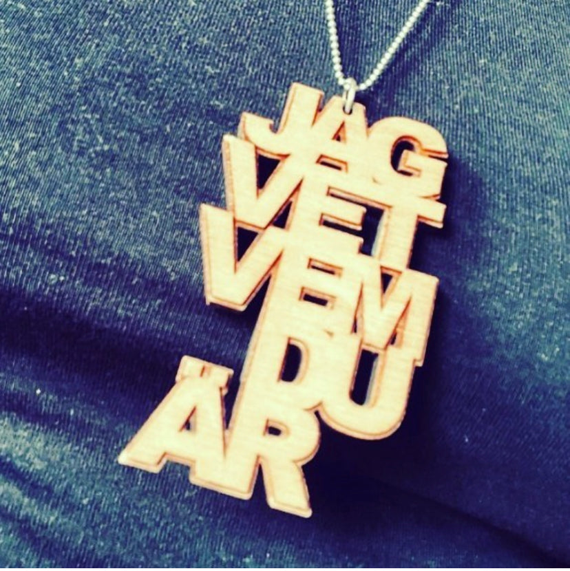 Halsband Jag vet vem du är