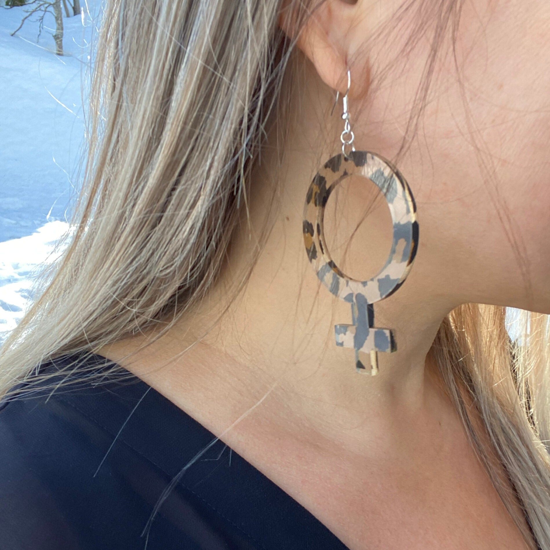 Earrings She (Woman Symbol)