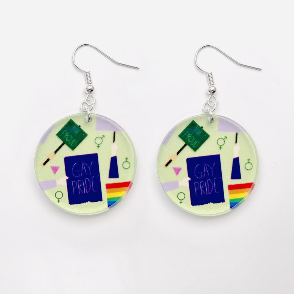 Pendientes redondo Statement