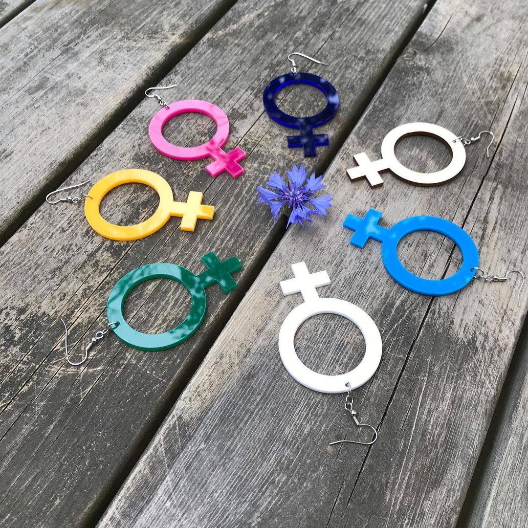 Earrings She (Woman Symbol)