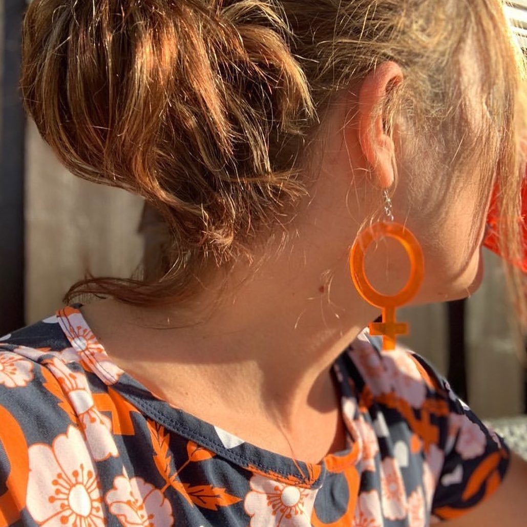 Earrings She (Woman Symbol)