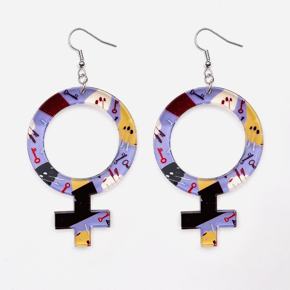 Earrings She (Woman Symbol)