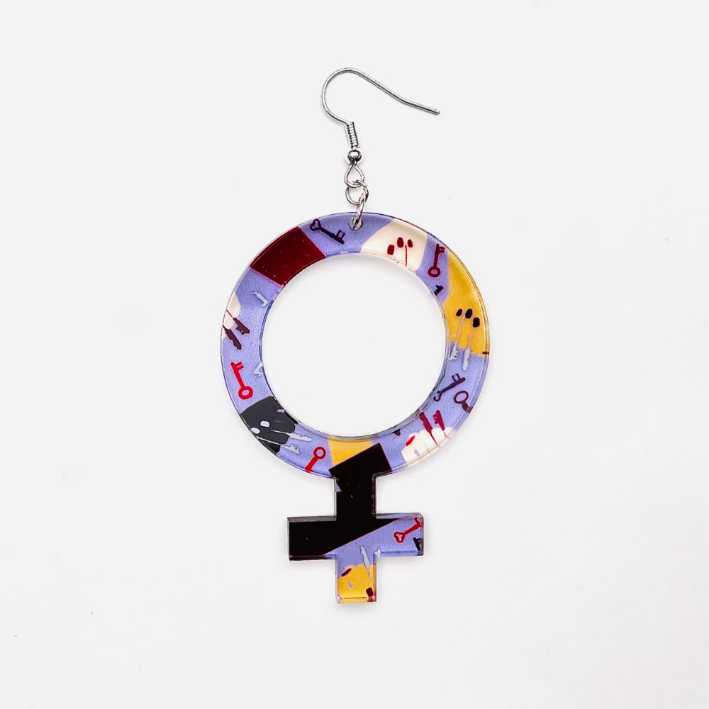Earrings She (Woman Symbol)