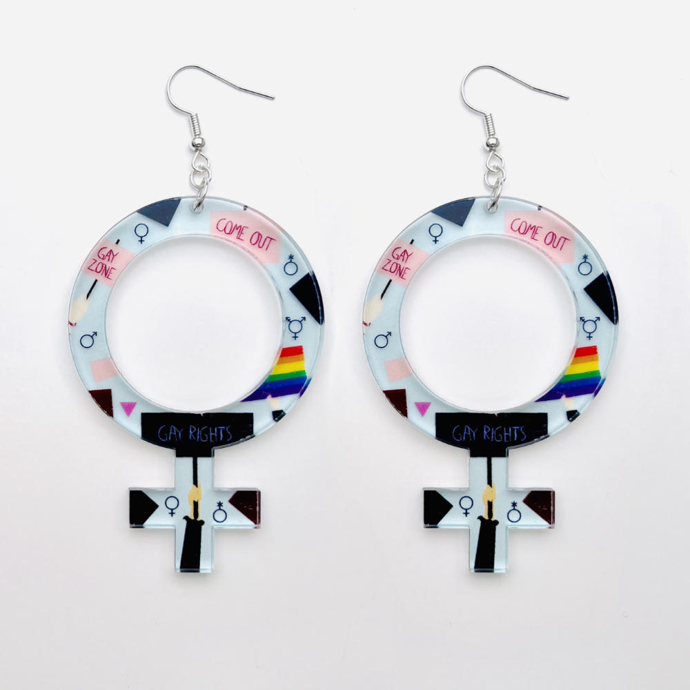Earrings She (Woman Symbol)