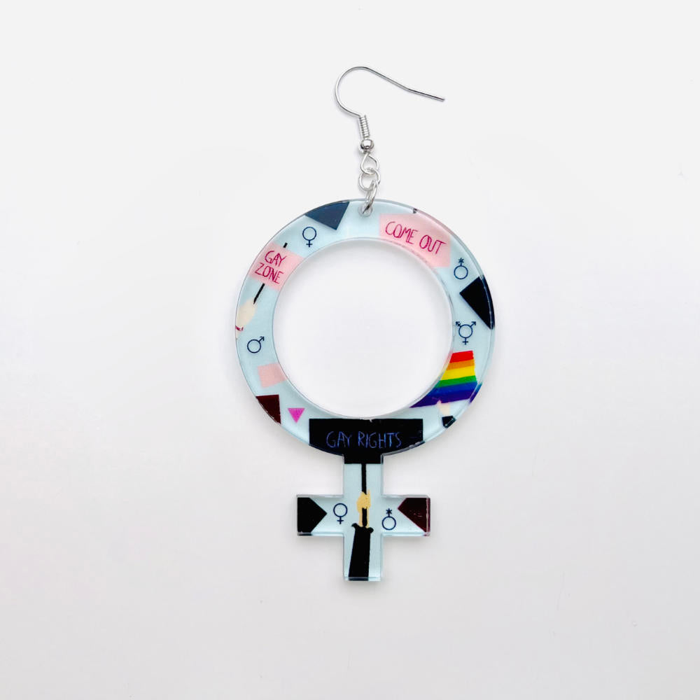 Earrings She (Woman Symbol)