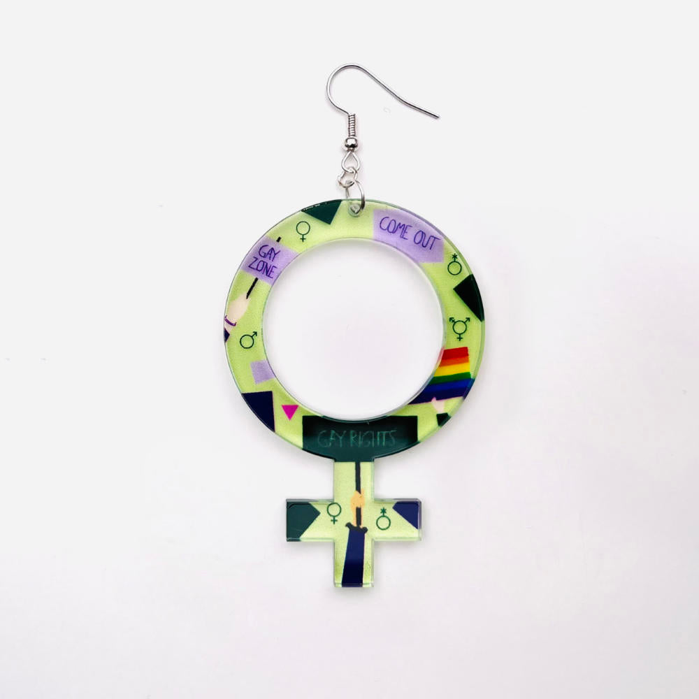 Earrings She (Woman Symbol)