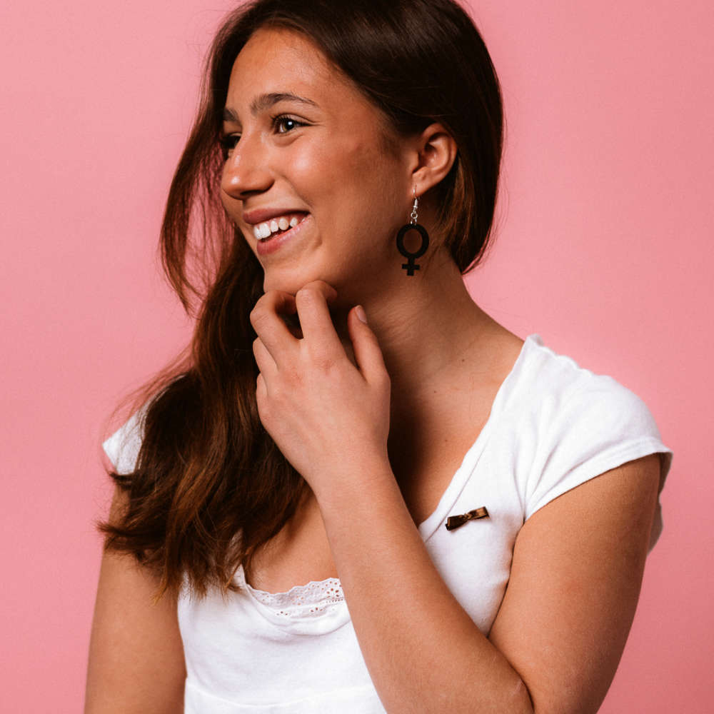 Pendientes Ella mini (símbolo de Venus)