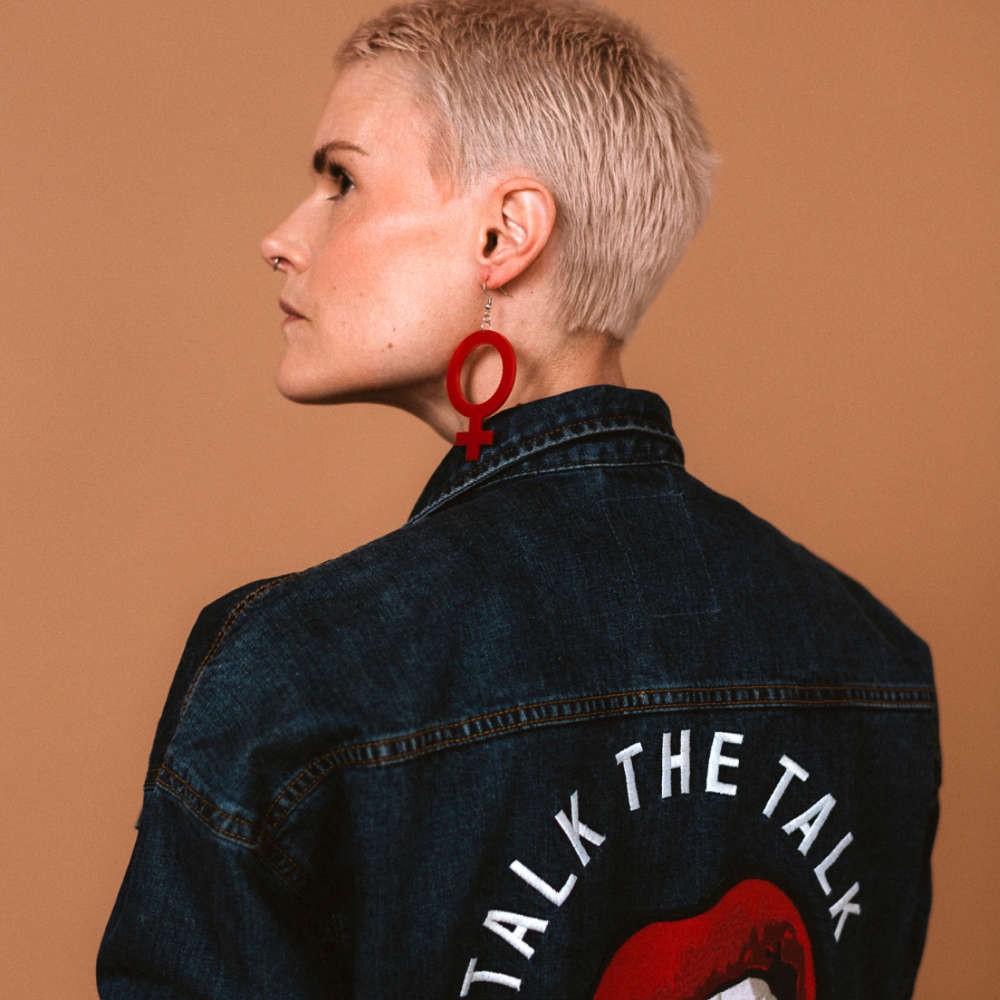 Earrings She (Woman Symbol)