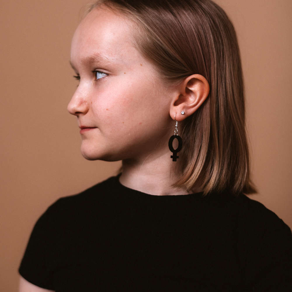 Pendientes Ella mini (símbolo de Venus)