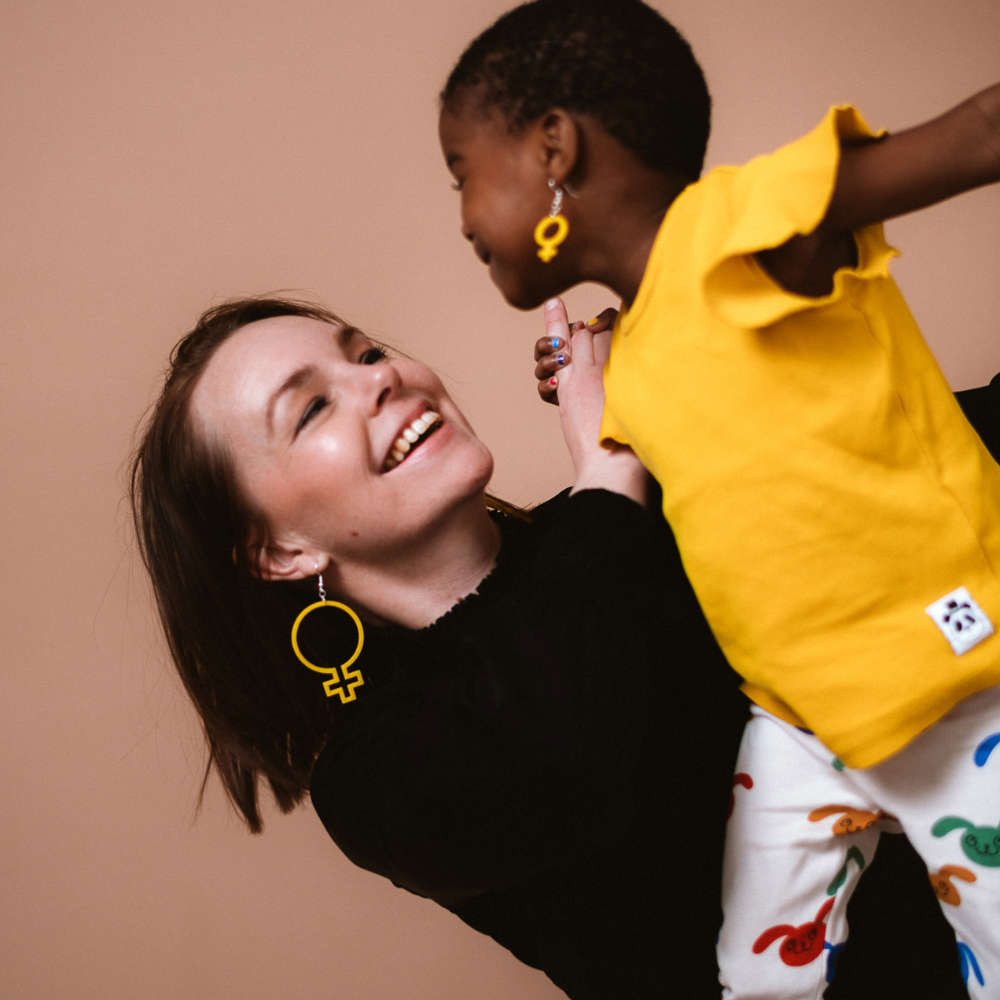 Pendientes Ella mini (símbolo de Venus)