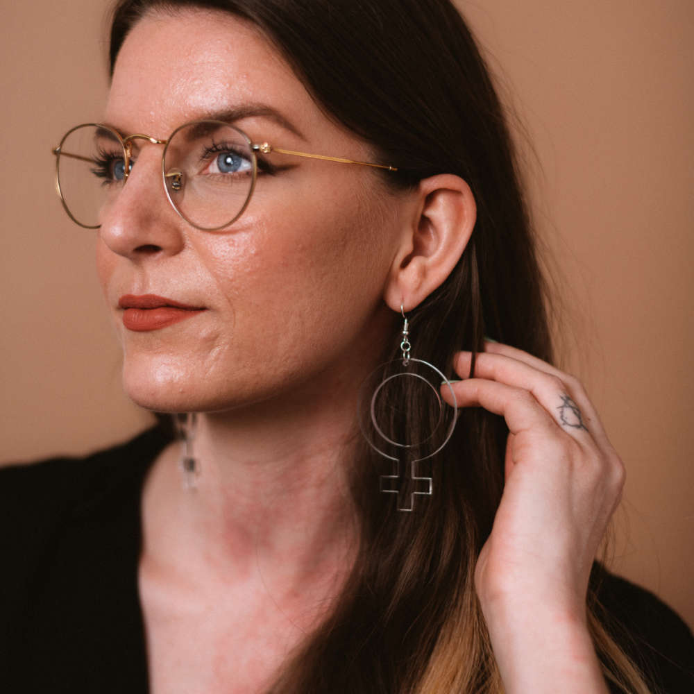 Earrings She (Woman Symbol)