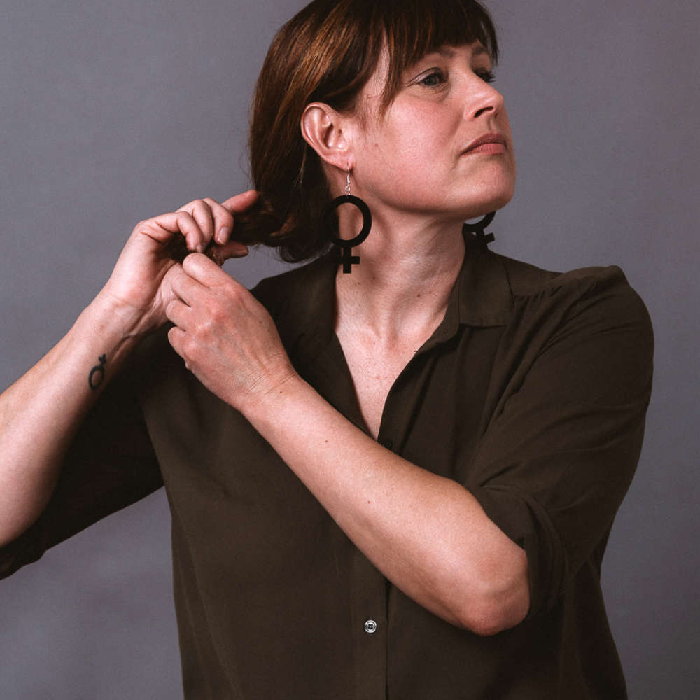 Earrings She (Woman Symbol)