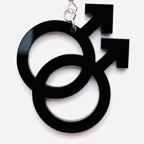 Halsband Han Gay Small (dubbel manssymbol)