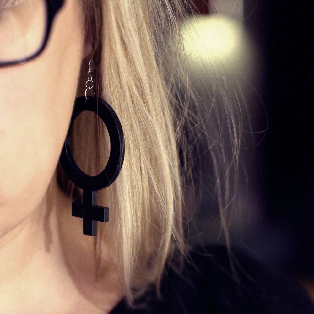 Earrings She (Woman Symbol)