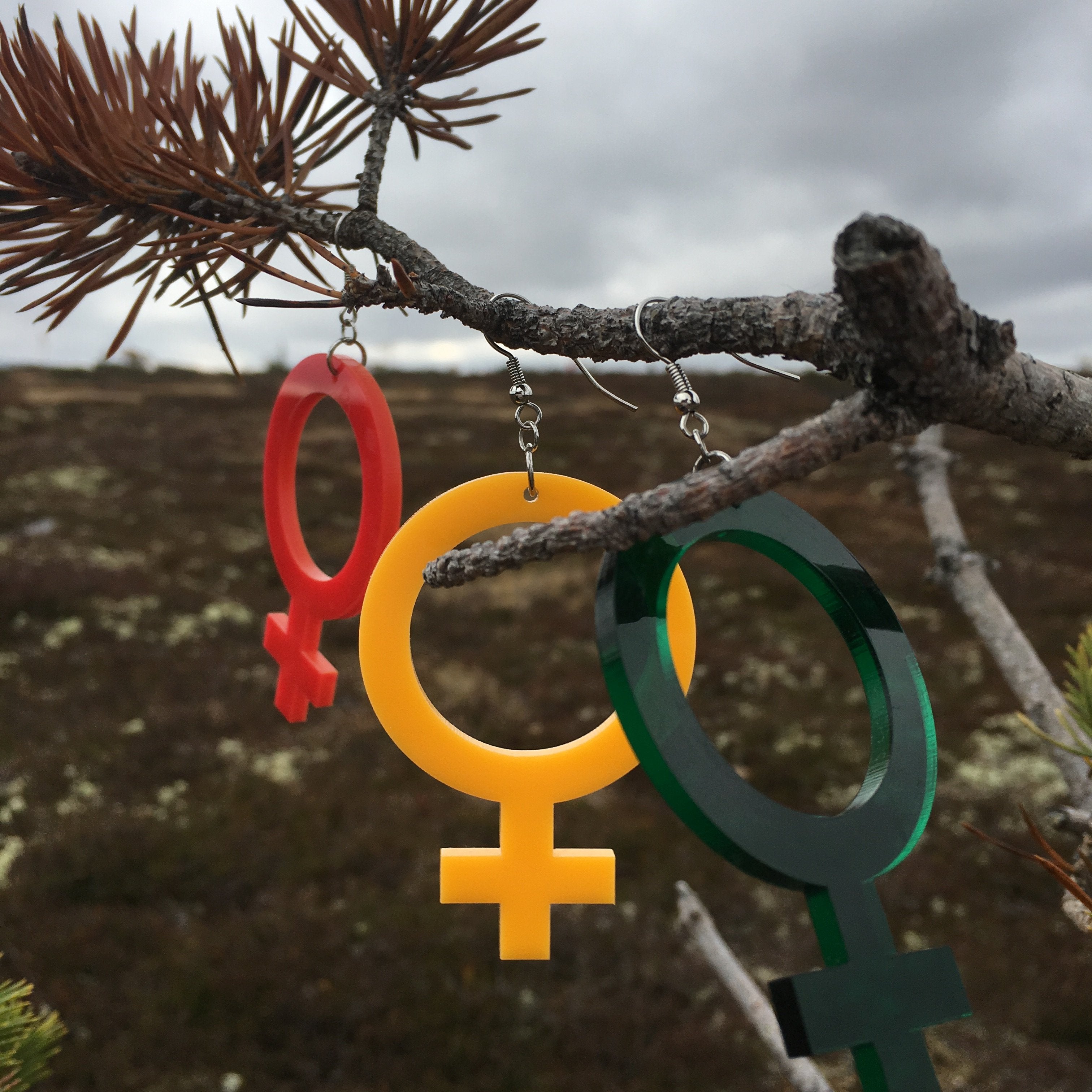 Earrings She (Woman Symbol)